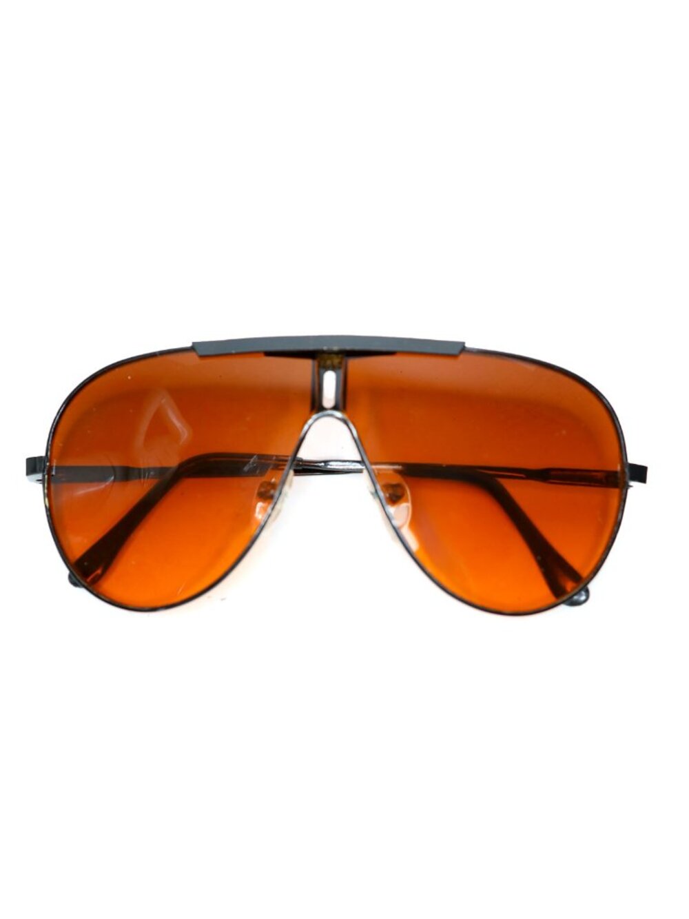 NWOT Vintage Orange Lens Aviator Sunglasses Retro Festival Deadstock
